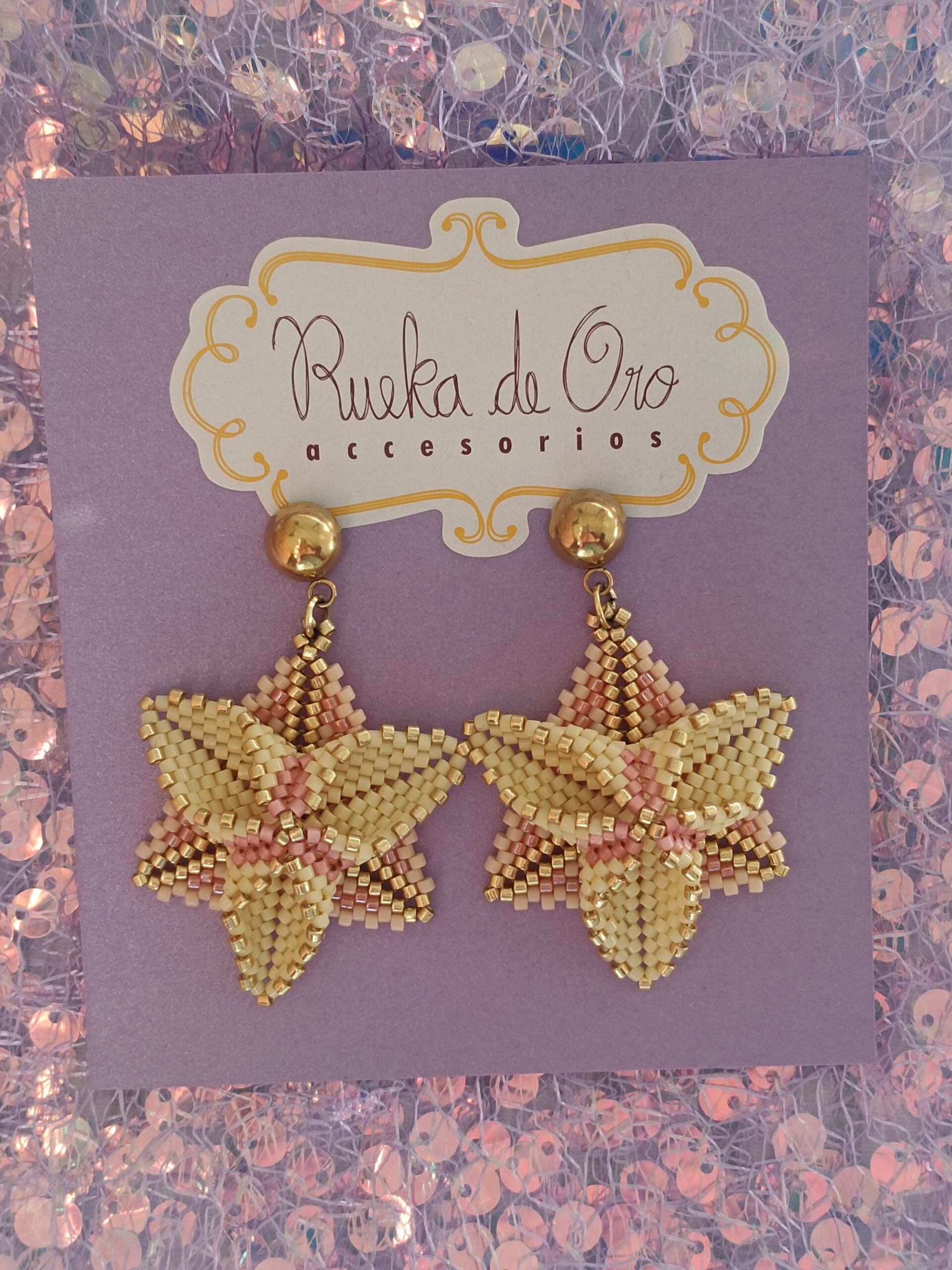 Aretes Miyuki Triflor